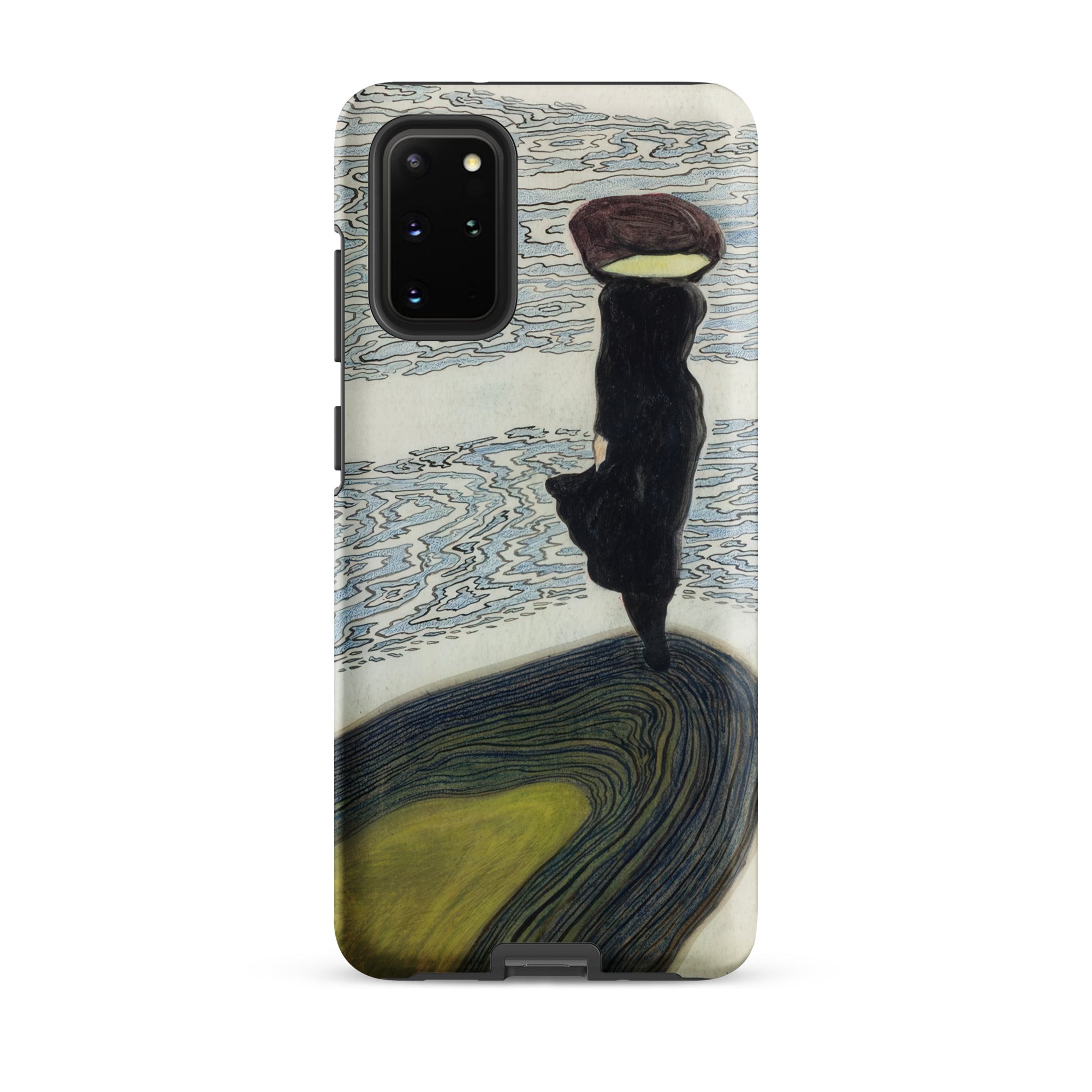 Woman at the Shoreline Leon Spilliaert Samsung Case, Galaxy S20 Plus / Matte, Smartphone Case Stylized Depiction Figure Load Head Textured