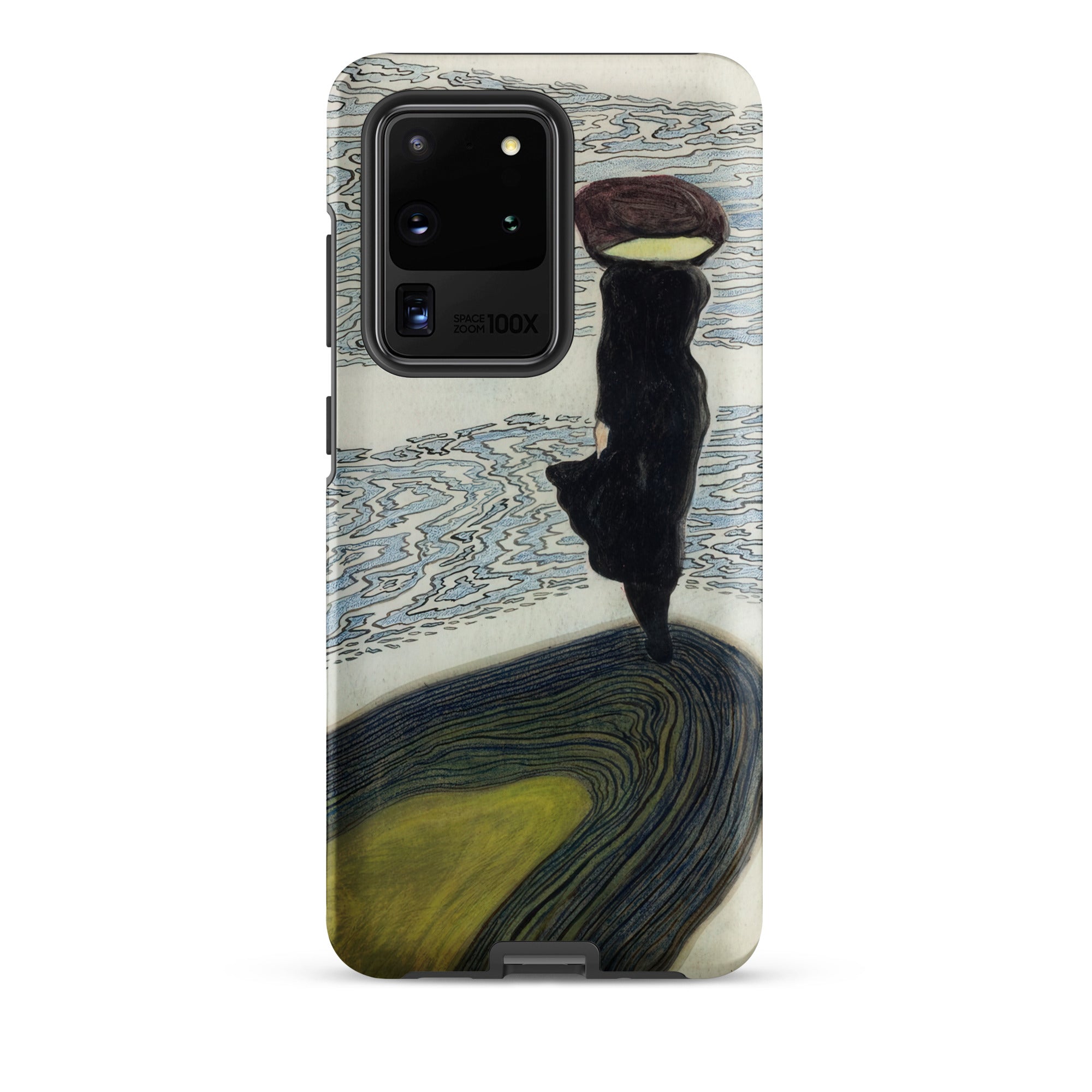 Woman at the Shoreline Leon Spilliaert Samsung Case, Galaxy S20 Ultra / Matte, Smartphone Case Stylized Depiction Person Burden Head