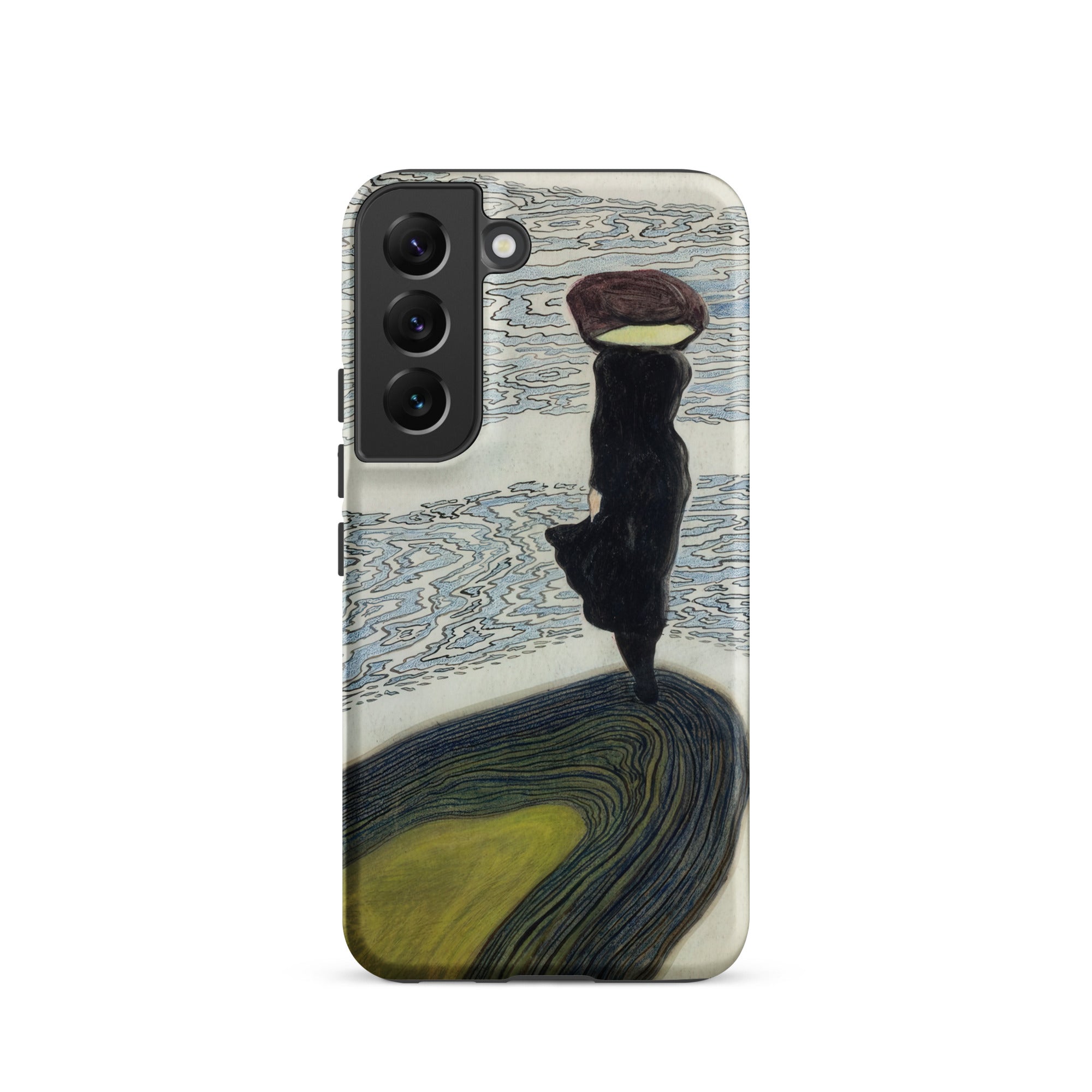 Woman at the Shoreline Leon Spilliaert Samsung Case, Galaxy S22 / Matte, Smartphone Nature Themed Protective Case