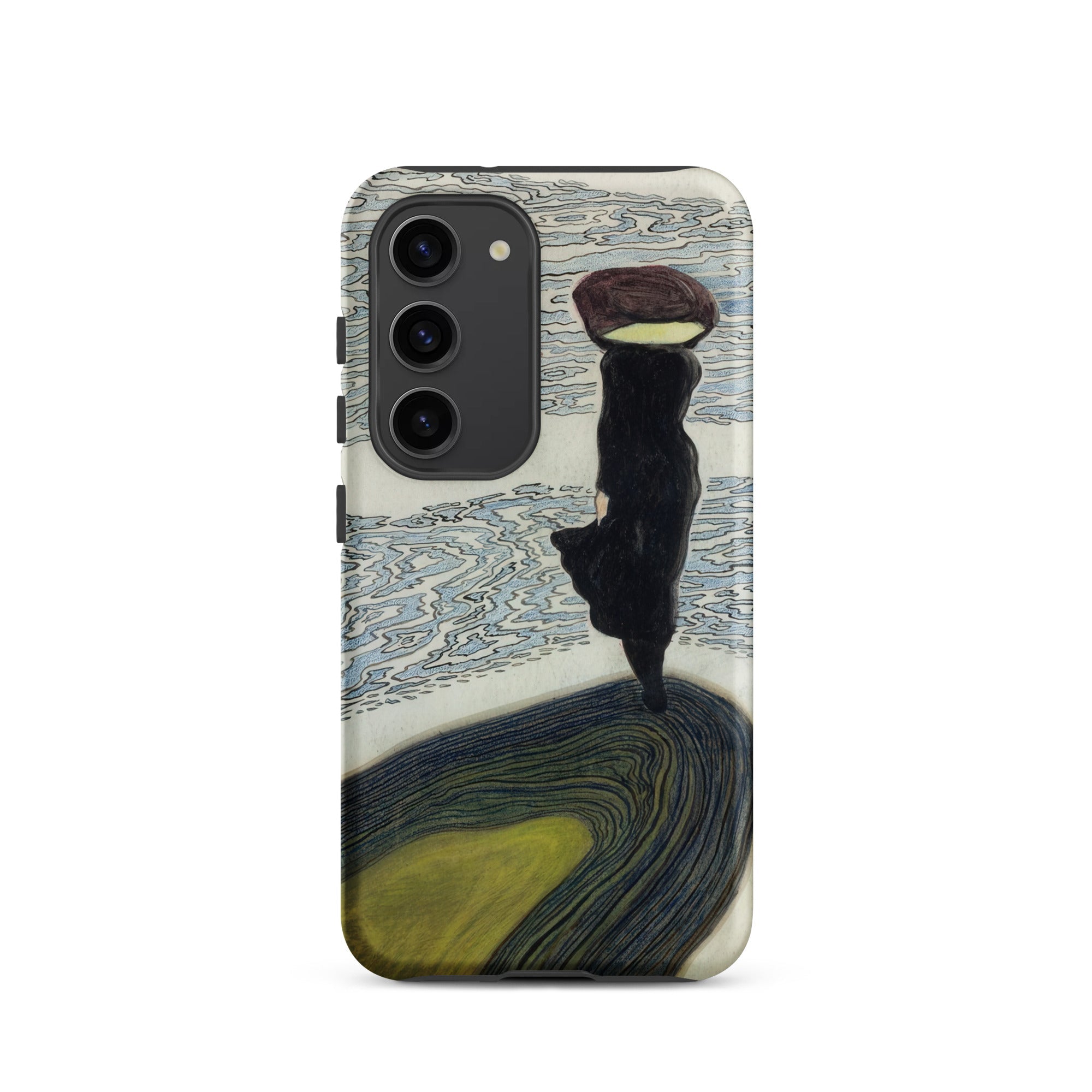 Woman at the Shoreline Leon Spilliaert Samsung Case, Galaxy S23 / Matte, Smartphone Graphic Person Burden Head