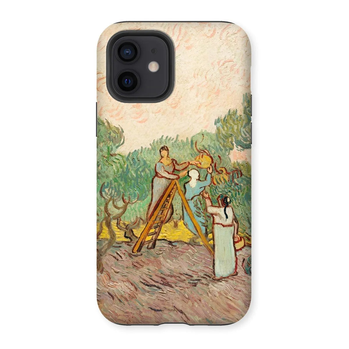 Women Picking Olives - Art Phone Case - Vincent Van Gogh - Iphone 12 / Matte - Mobile Phone Cases - Aesthetic Art