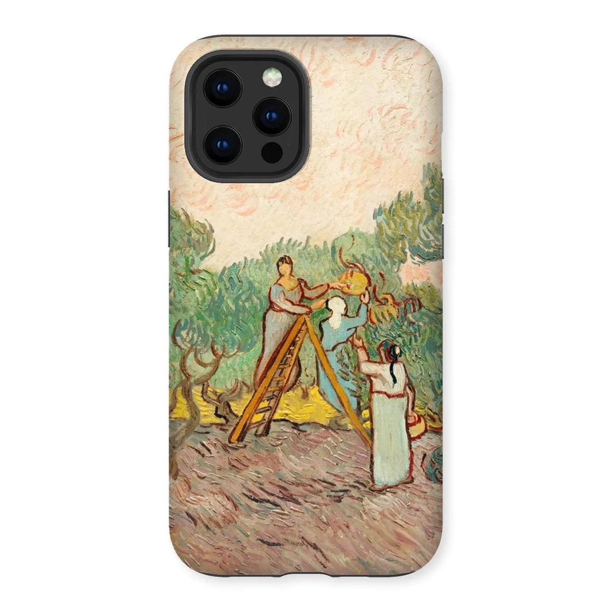 Women Picking Olives - Art Phone Case - Vincent Van Gogh - Iphone 12 Pro Max / Matte - Mobile Phone Cases - Aesthetic