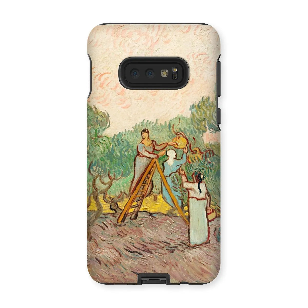 Women Picking Olives - Art Phone Case - Vincent Van Gogh - Samsung Galaxy S10e / Matte - Mobile Phone Cases - Aesthetic