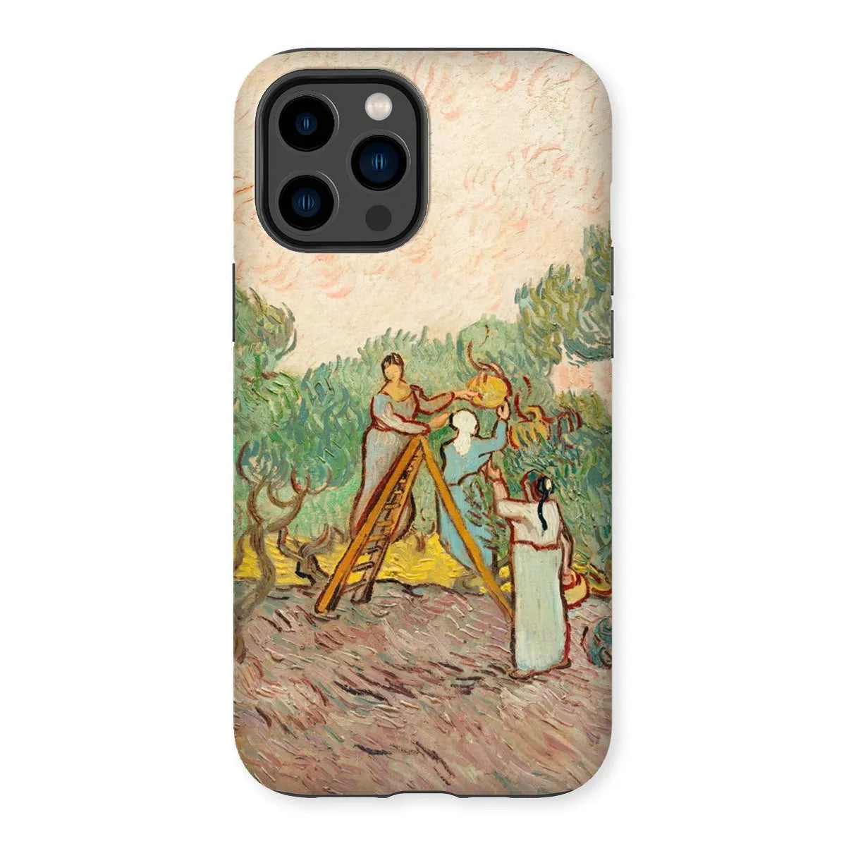 Women Picking Olives - Art Phone Case - Vincent Van Gogh - Iphone 14 Pro Max / Matte - Mobile Phone Cases - Aesthetic