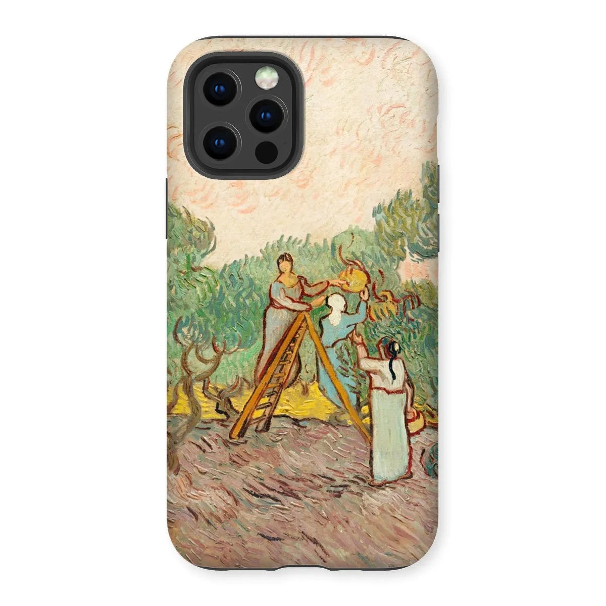 Women Picking Olives - Art Phone Case - Vincent Van Gogh - Iphone 12 Pro / Matte - Mobile Phone Cases - Aesthetic Art