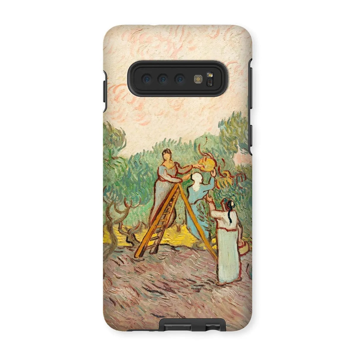 Women Picking Olives - Art Phone Case - Vincent Van Gogh - Samsung Galaxy S10 / Matte - Mobile Phone Cases - Aesthetic