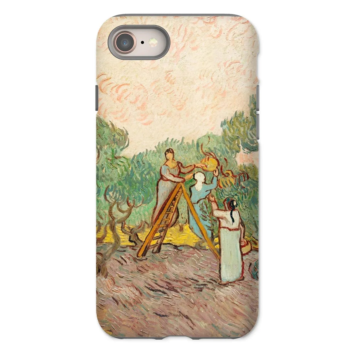 Women Picking Olives - Art Phone Case - Vincent Van Gogh - Iphone 8 / Matte - Mobile Phone Cases - Aesthetic Art
