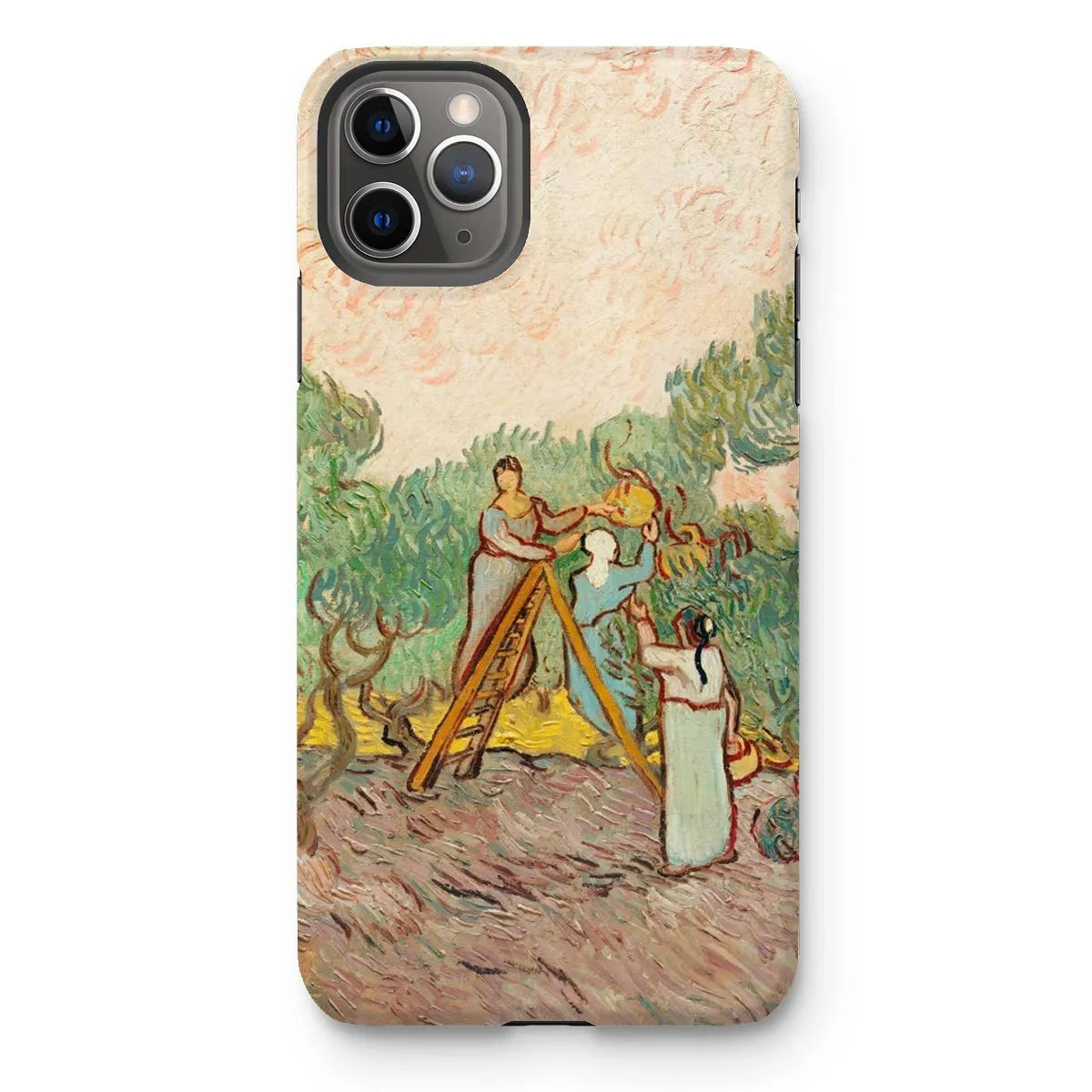Women Picking Olives - Art Phone Case - Vincent Van Gogh - Iphone 11 Pro Max / Matte - Mobile Phone Cases - Aesthetic
