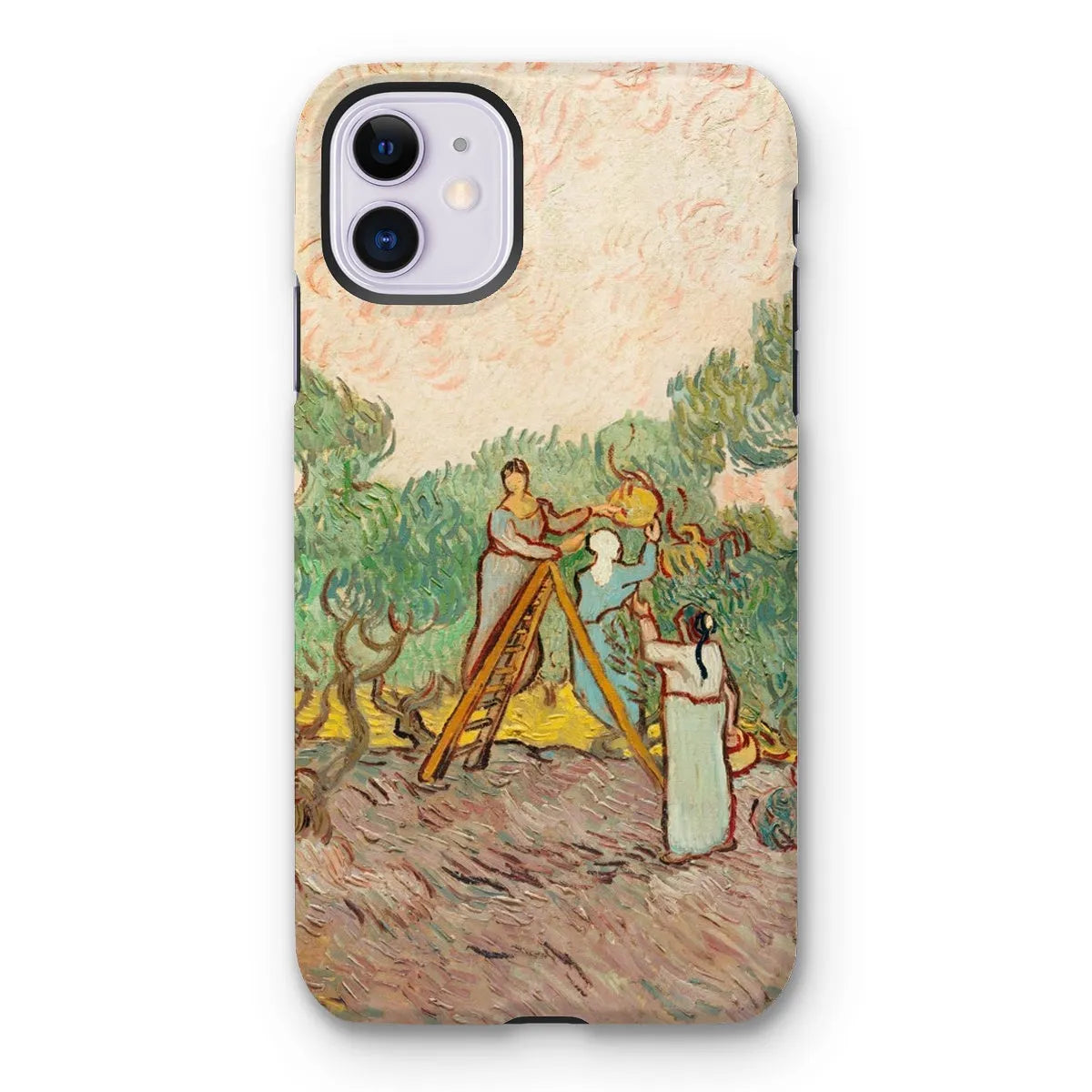 Women Picking Olives - Art Phone Case - Vincent Van Gogh - Iphone 11 / Matte - Mobile Phone Cases - Aesthetic Art