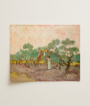 Reproduction Vincent Van Gogh’s ?The Olive Grove” Brushstrokes Gogh, Women Picking Olives, Tumultuous Psyche