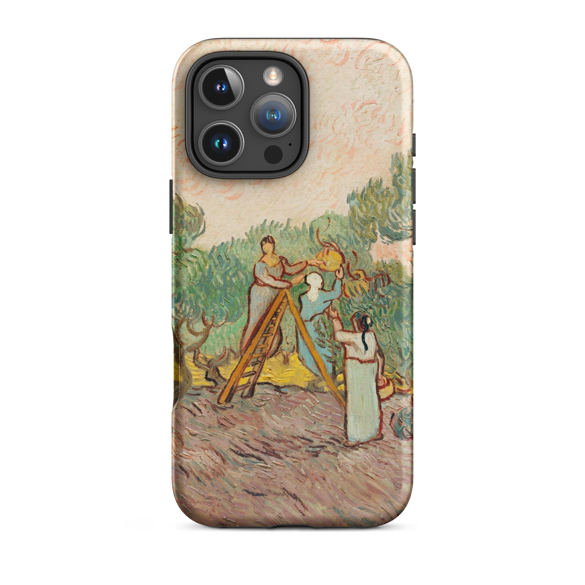 Women Picking Olives Vincent Van Gogh Iphone Case, 16 Pro Max / Matte, Phone Case Gogh’s Olive Pickers’