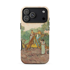Frauen, die Oliven pflücken - Vincent Van Gogh Iphone Hülle, 17 Pro Max / Matt, Handyhüllen, Toby Leon