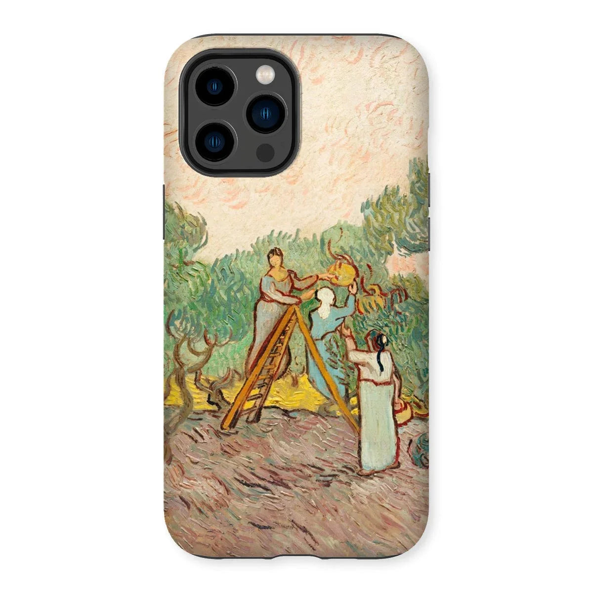 Women Picking Olives - Vincent Van Gogh Iphone Case, 14 Pro Max / Matte, Kite-771319751, Iphone Case Gogh-style