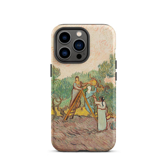 Women Picking Olives - Vincent Van Gogh Phone Case Iphone 13 Pro / Matte Iphone Case Gogh Painting Vincent Gogh, Women Picking Olives,