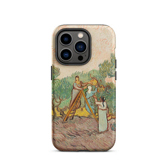Women Picking Olives - Vincent Van Gogh Phone Case Iphone 14 Pro / Matte Iphone Case Gogh Painting Vincent Gogh, Women Picking Olives,