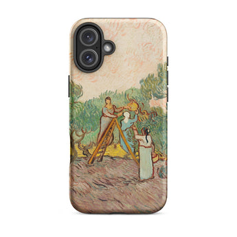 Women Picking Olives - Vincent Van Gogh Phone Case Iphone 16 Plus / Matte Artistic Phone Case Vincent Gogh, Women Picking Olives, Gogh’s