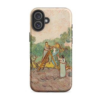 Women Picking Olives - Vincent Van Gogh Phone Case Iphone 16 Plus / Matte Artistic Phone Case Vincent Gogh, Women Picking Olives, Gogh’s