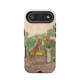 Women Picking Olives - Vincent Van Gogh Phone Case Iphone 17 Air / Matte Google Pixel 7 Pro Phone Case Gogh’s Vincent Gogh, Women Picking