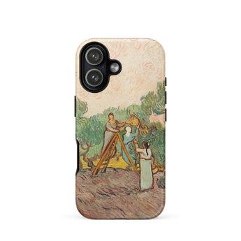Women Picking Olives - Vincent Van Gogh Phone Case Iphone 17 / Matte Iphone 12 Case Gogh’s Night Café Design Vincent Gogh, Women Picking