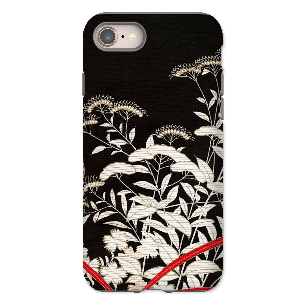 Women’s Kimono with Autumn Plants Iphone Case, 8 / Matte, Floral-patterned Phone Case
