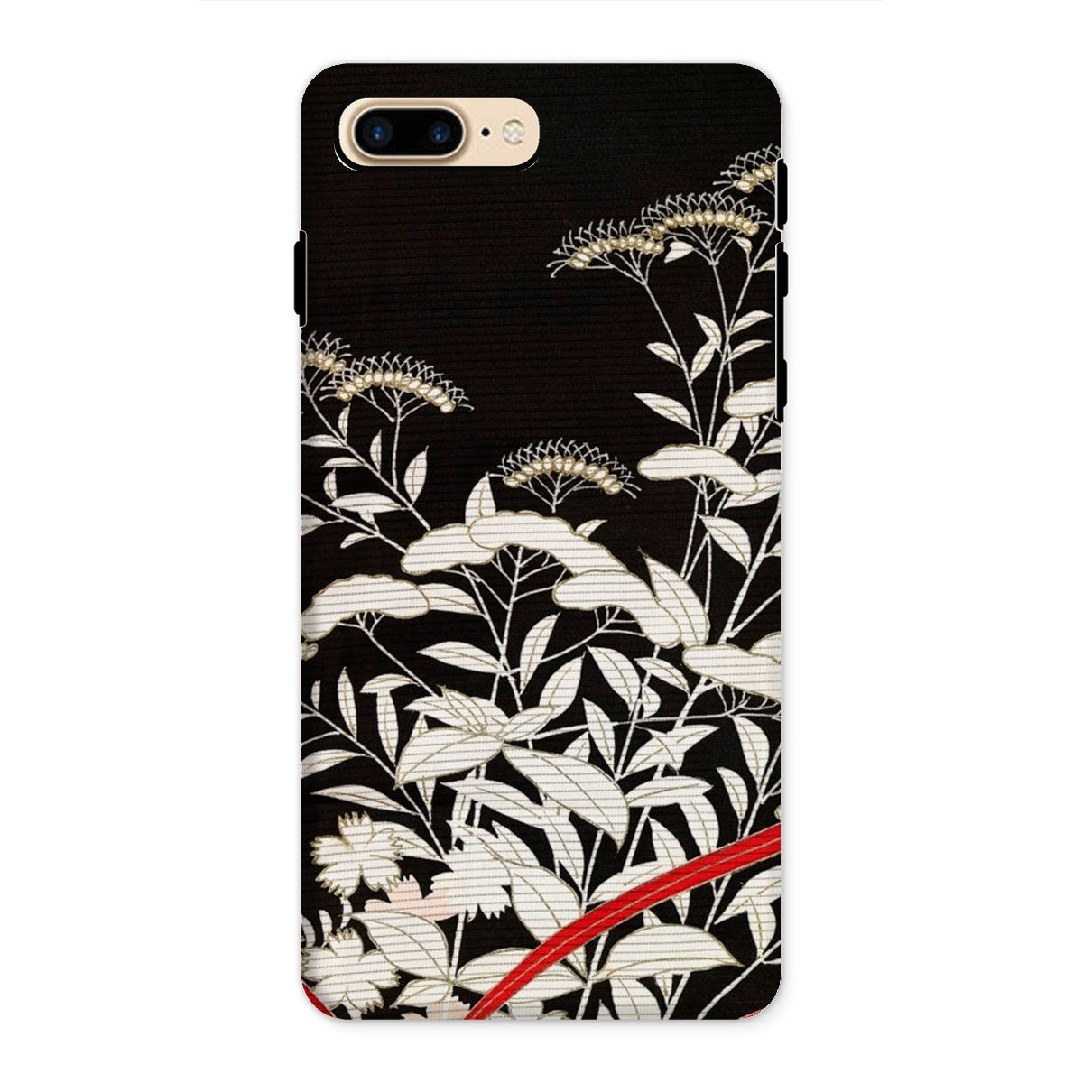 Women’s Kimono with Autumn Plants Iphone Case, 8 Plus / Matte, Floral-patterned Phone Case