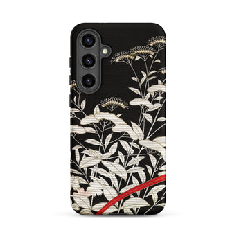 Women’s Kimono with Autumn Plants Phone Case, Samsung Galaxy S24 Plus / Matte, Mobile Cases, Toby Leon