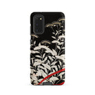 Women’s Kimono with Autumn Plants Samsung Case, Galaxy S20 / Matte, Black Phone Case White Floral Pattern Red Accents