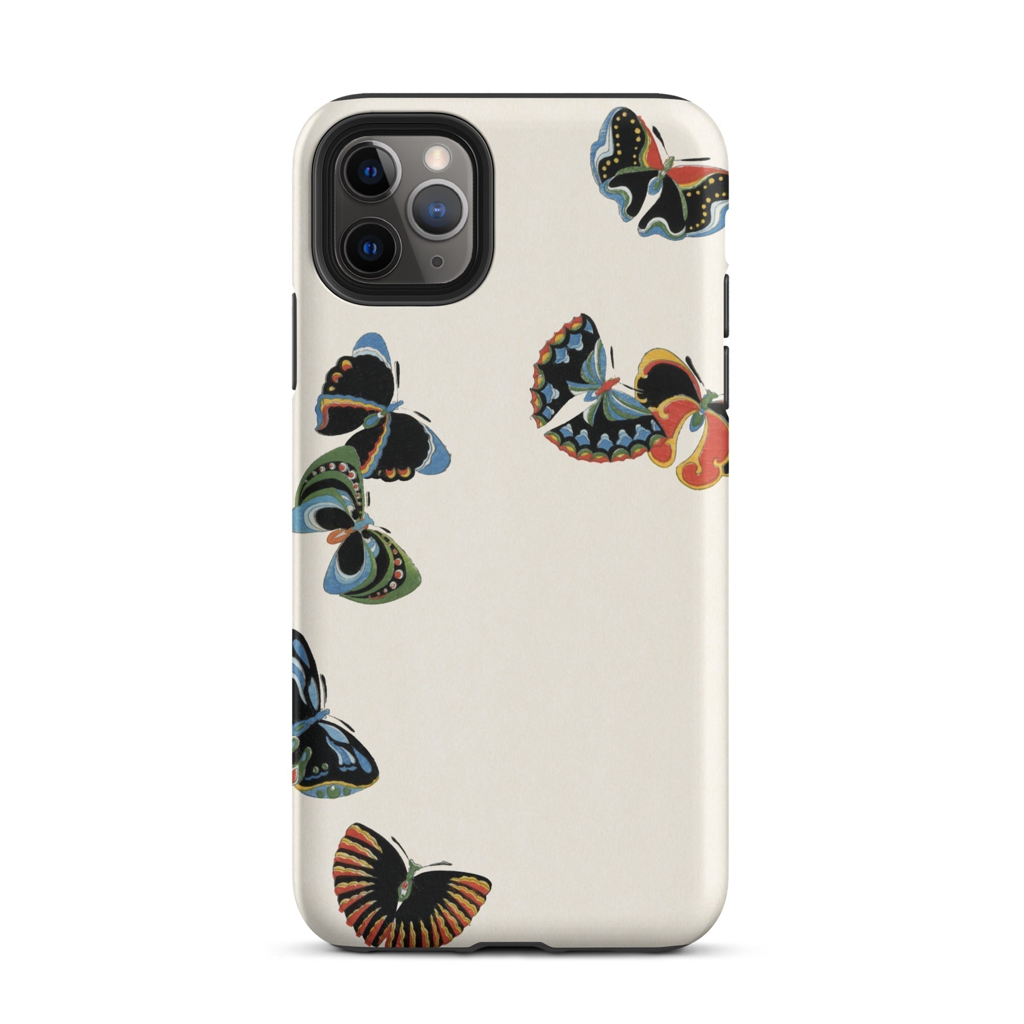Woodblock Butterflies Kamisaka Sekka Iphone Case, 11 Pro Max / Matte, Butterfly Patterned Phone Case