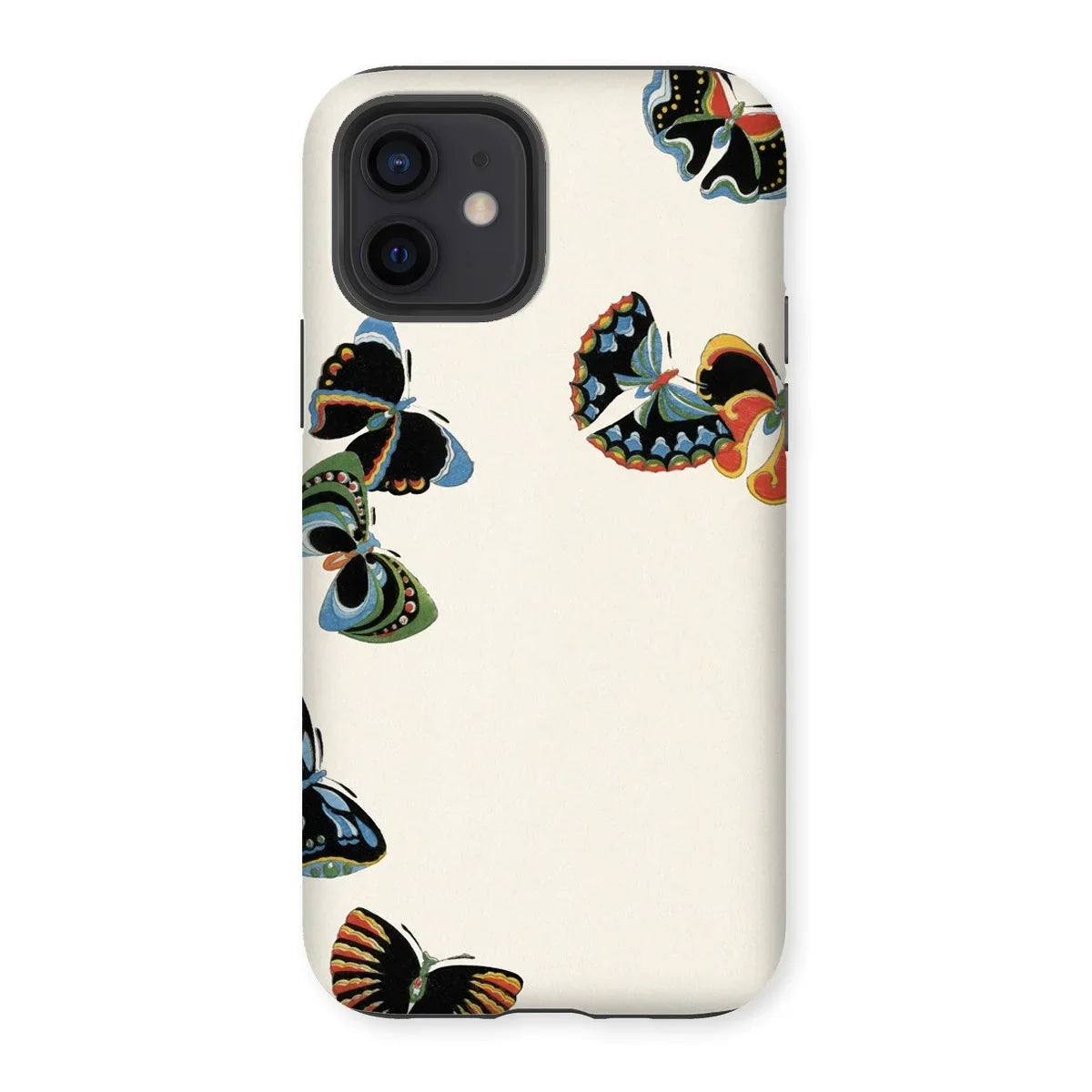 Woodblock Butterflies - Kamisaka Sekka Iphone Case, 12 / Matte, Smartphone Case Colorful Butterfly Designs