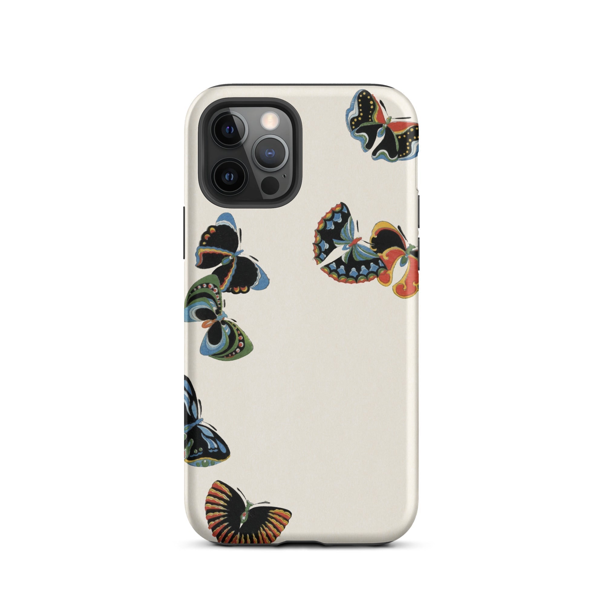 Woodblock Butterflies Kamisaka Sekka Iphone Case, 12 Pro / Matte, Butterfly Patterned Phone Case