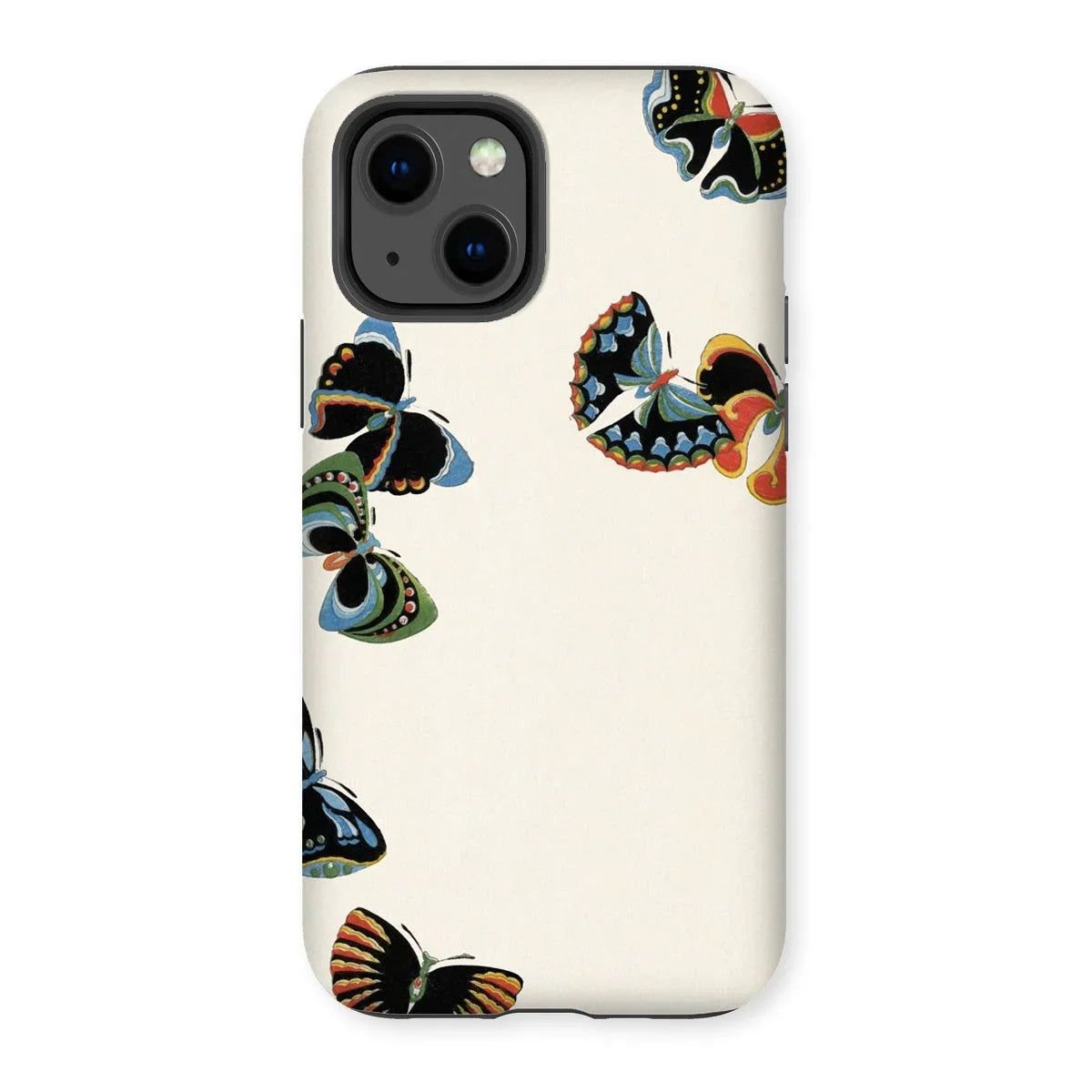 Woodblock Butterflies - Kamisaka Sekka Iphone Case, 13 / Matte, Smartphone Case Colorful Butterfly Designs
