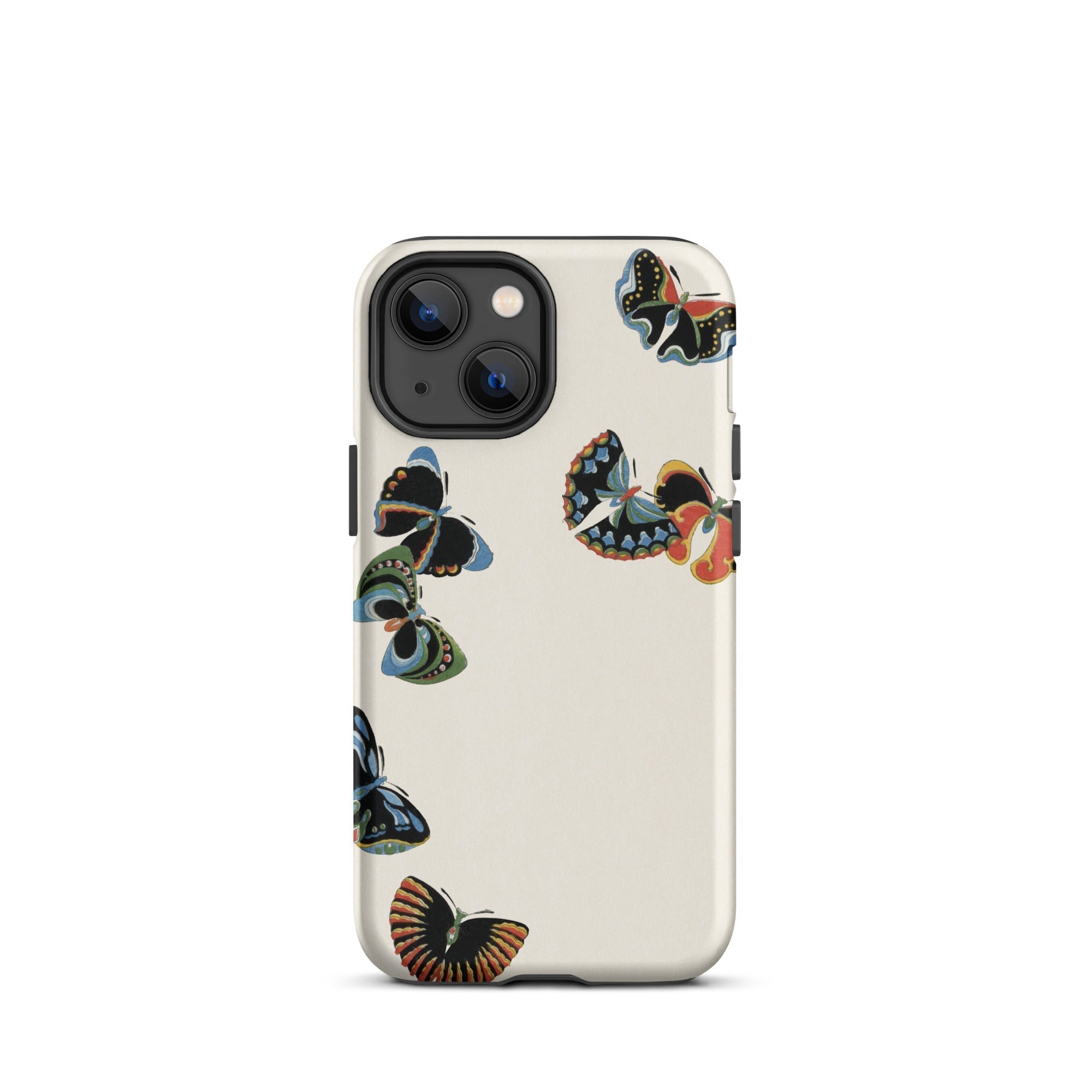 Woodblock Butterflies Kamisaka Sekka Iphone Case, 13 Mini / Matte, Butterfly Patterned Phone Case