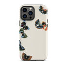 Woodblock Butterflies Kamisaka Sekka Iphone Case, 13 Pro Max / Matte, Butterfly Patterned Phone Case