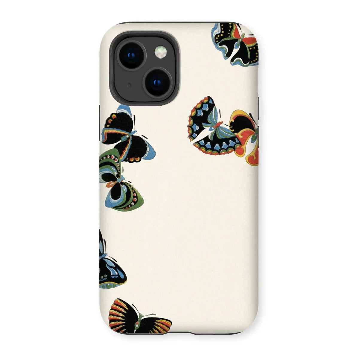 Woodblock Butterflies - Kamisaka Sekka Iphone Case, 14 / Matte, Smartphone Case Colorful Butterfly Designs