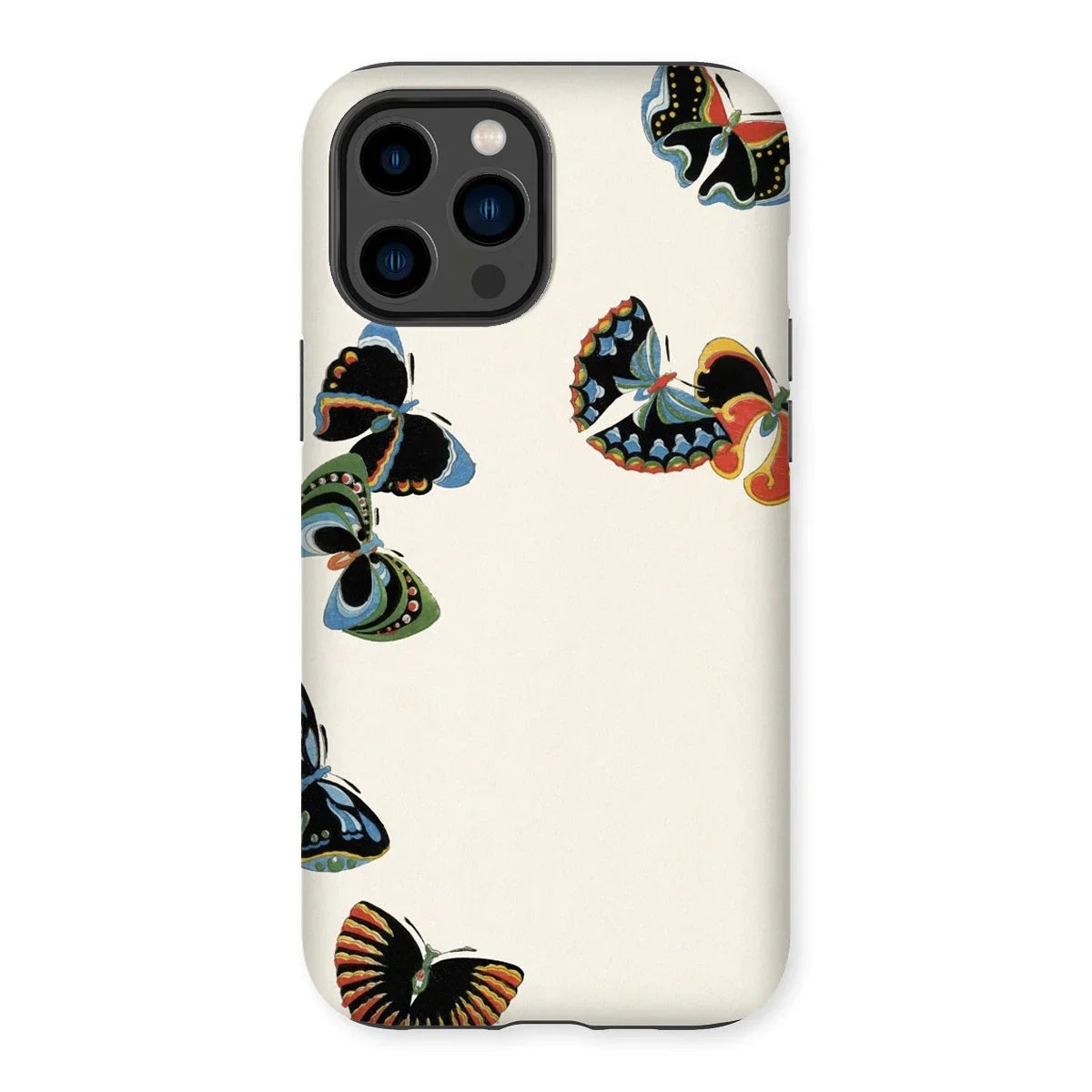 Woodblock Butterflies - Kamisaka Sekka Iphone Case, 14 Pro Max / Matte, Smartphone Case Colorful Butterfly Designs