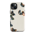 Woodblock Butterflies Kamisaka Sekka Iphone Case, 15 Plus / Matte, Butterfly Patterned Phone Case