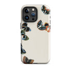 Woodblock Butterflies Kamisaka Sekka Iphone Case, 15 Pro Max / Matte, Butterfly Patterned Phone Case