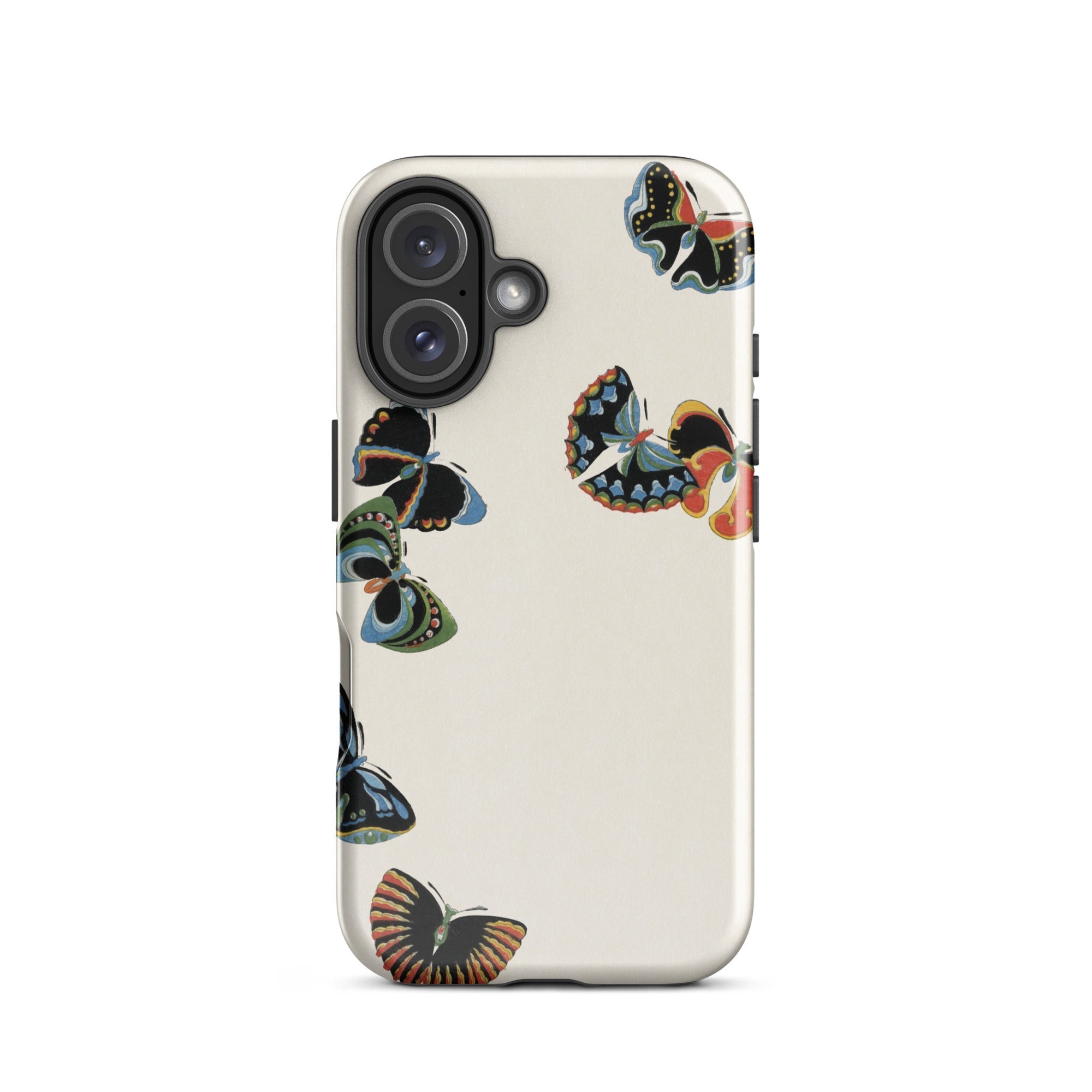 Woodblock Butterflies Kamisaka Sekka Iphone Case, 16 / Matte, Butterfly Patterned Phone Case