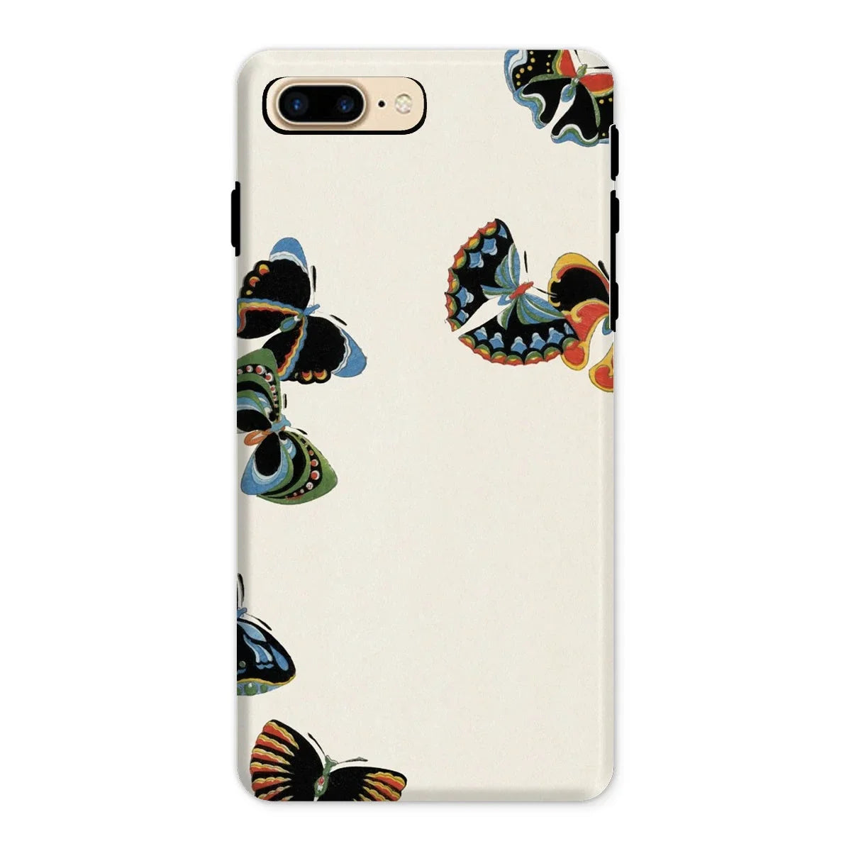 Woodblock Butterflies - Kamisaka Sekka Iphone Case, 8 Plus / Matte, Smartphone Case Colorful Butterfly Designs
