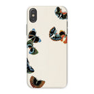 Woodblock Butterflies Kamisaka Sekka Iphone Case, x / Matte, Phone Case Decorated Colorful Butterfly Designs