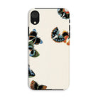 Woodblock Butterflies Kamisaka Sekka Iphone Case, Xr / Matte, Phone Case Colorful Butterfly Designs Cream Background
