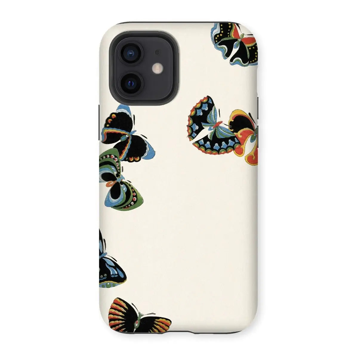 Woodblock Butterflies - Kamisaka Sekka Meiji Art Phone Case - Iphone 12 / Matte - Mobile Phone Cases - Aesthetic Art
