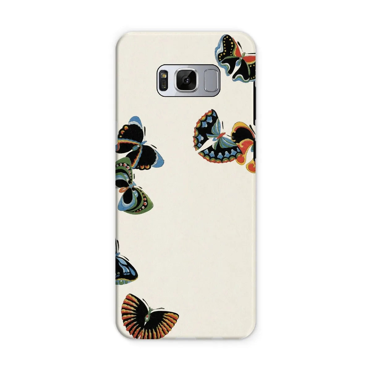 Woodblock Butterflies - Kamisaka Sekka Meiji Art Phone Case - Samsung Galaxy S8 / Matte - Mobile Phone Cases