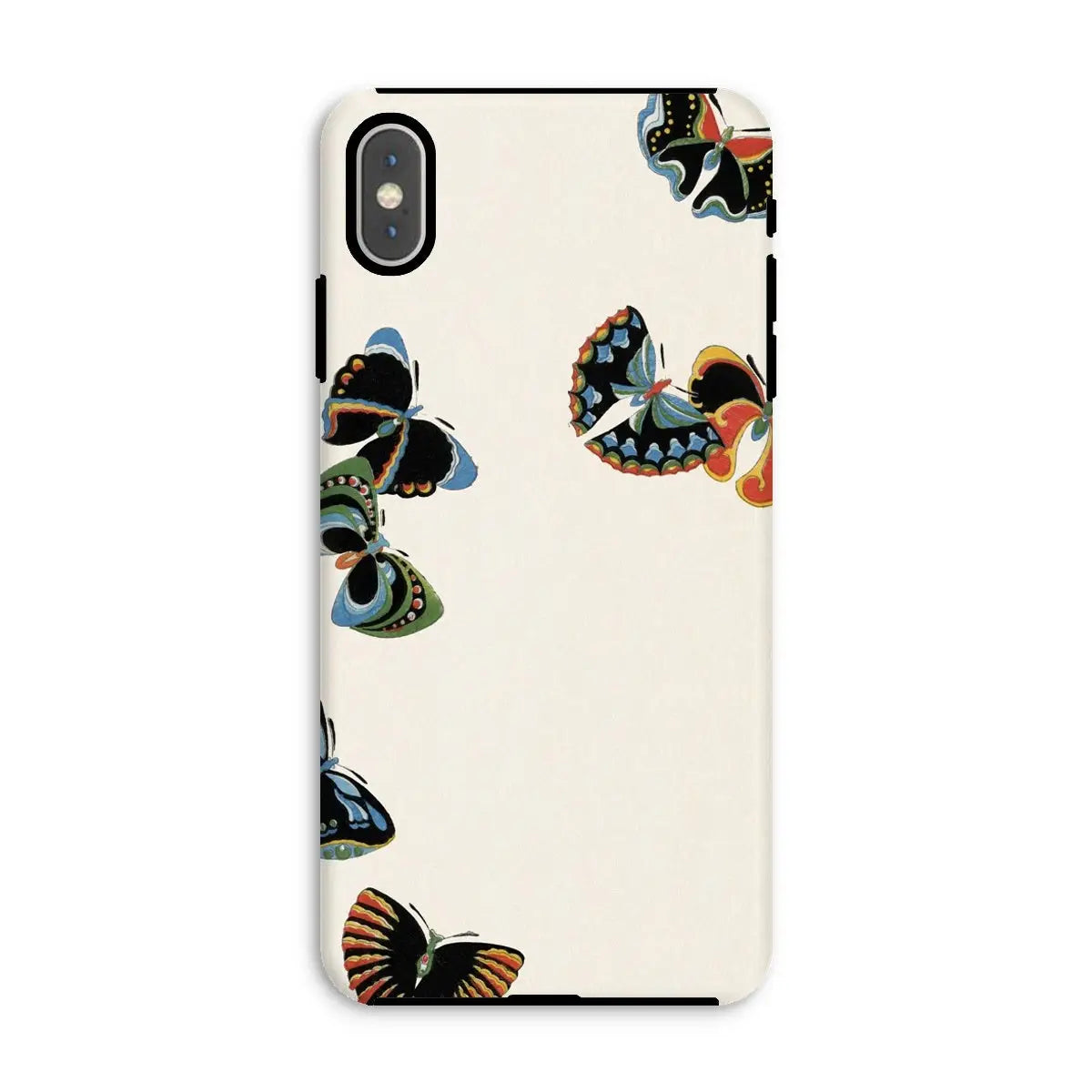 Woodblock Butterflies - Kamisaka Sekka Meiji Art Phone Case - Iphone Xs Max / Matte - Mobile Phone Cases - Aesthetic Art