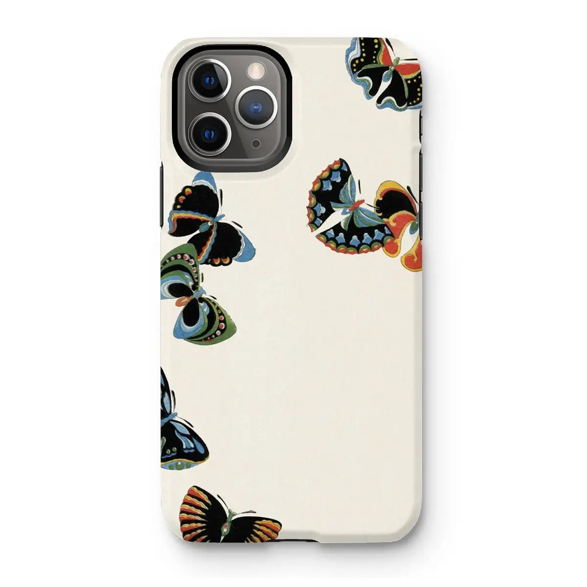 Woodblock Butterflies - Kamisaka Sekka Meiji Art Phone Case - Iphone 11 Pro / Matte - Mobile Phone Cases - Aesthetic Art