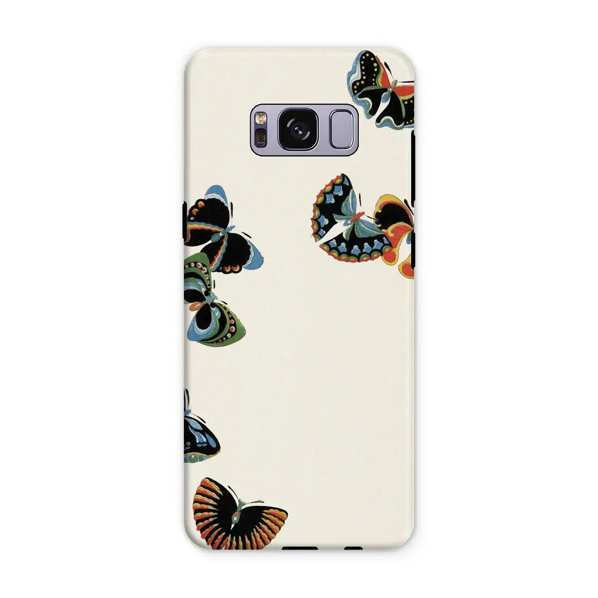 Woodblock Butterflies - Kamisaka Sekka Meiji Art Phone Case - Samsung Galaxy S8 Plus / Matte - Mobile Phone Cases