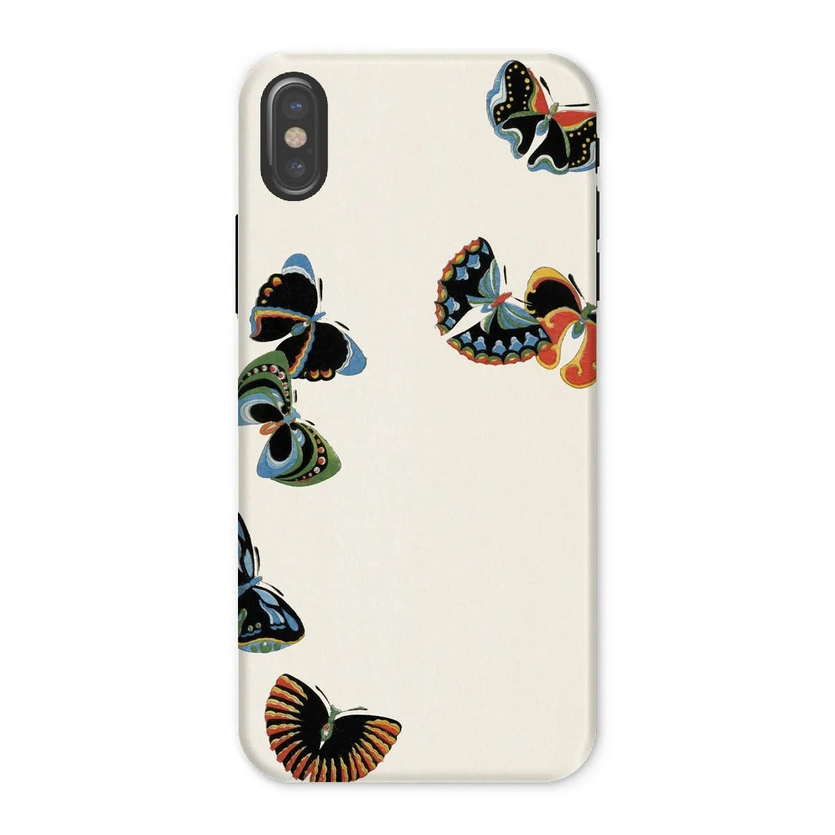 Woodblock Butterflies - Kamisaka Sekka Meiji Art Phone Case - Iphone x / Matte - Mobile Phone Cases - Aesthetic Art
