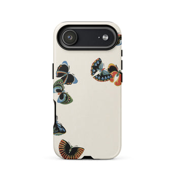 Woodblock Butterflies - Kamisaka Sekka Phone Case Iphone 17 Air / Matte Google Pixel 7a Phone Case Butterfly Design White Kamisaka Sekka’s