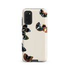Woodblock Butterflies Kamisaka Sekka Samsung Case, Galaxy S20 / Matte, White Phone Case Multiple Colorful Butterfly Designs