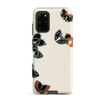 Woodblock Butterflies - Kamisaka Sekka Samsung Case, Galaxy S20 Plus / Matte, Cream-colored Smartphone Case Butterfly Pattern